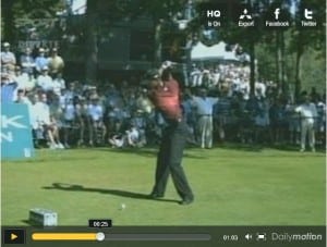 Fin du backswing