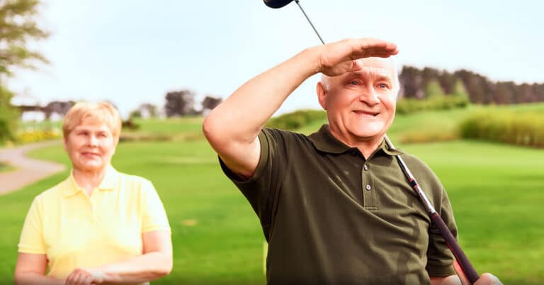 distance au golf à 70 ans